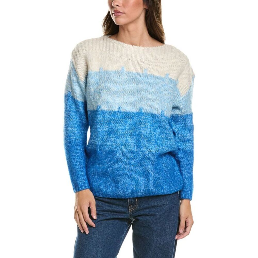Ichi Womens  Ihlevone Sweater, Blue